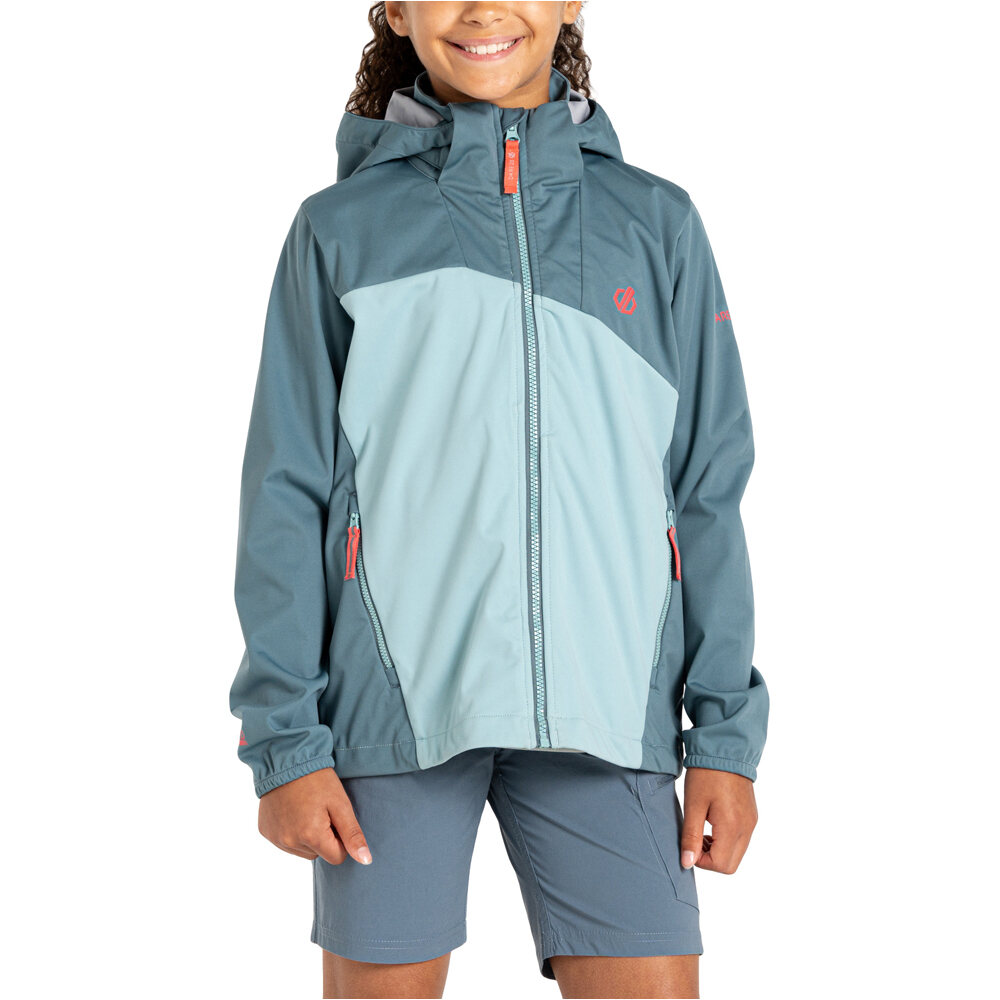 Dare2b chaqueta softshell niño Explore SS Jkt vista frontal