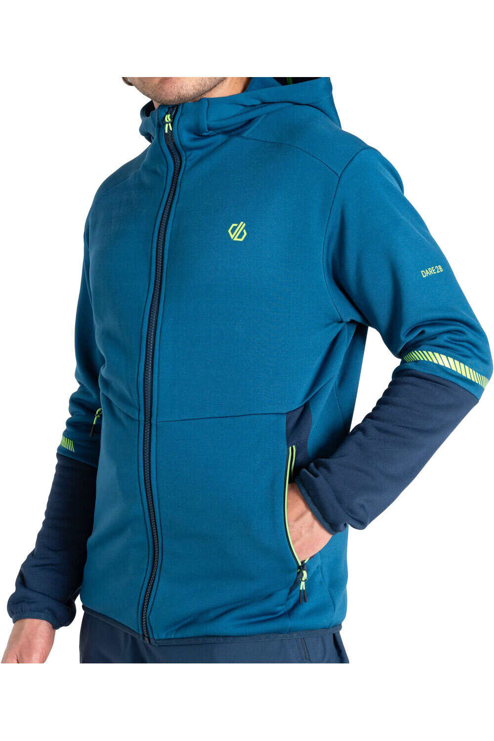 Dare2b forro polar hombre Camber Core Stretch vista detalle