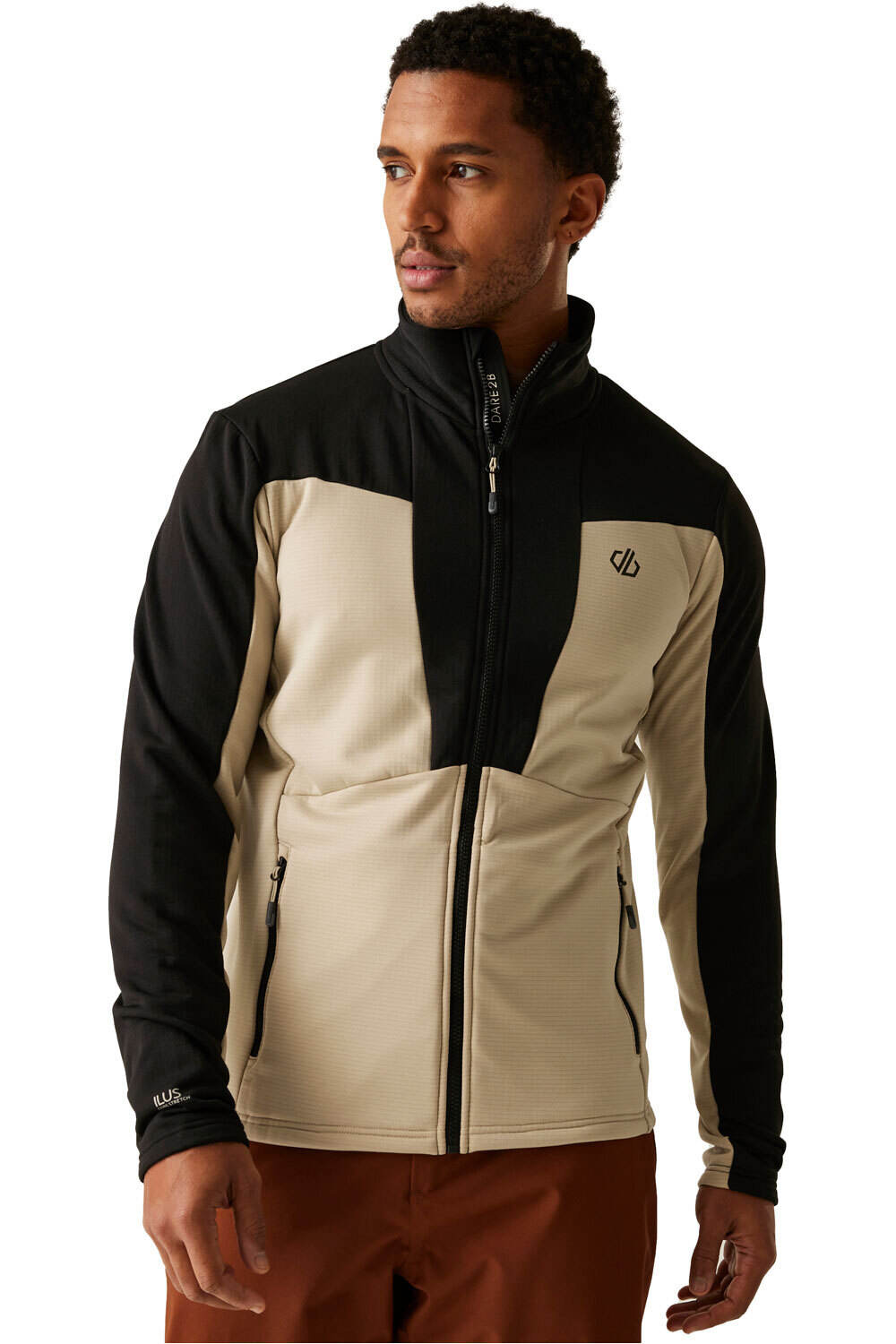 Dare2b forro polar hombre SubstratumVStrMid vista frontal