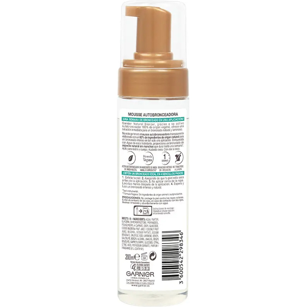 Delial protección solar corporal Mousse autobronceadora Natural Bronzer 01