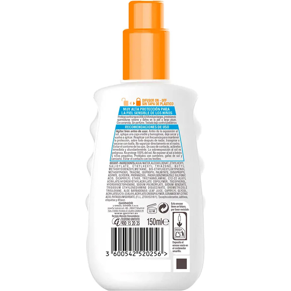 Delial protección solar corporal Spray S. Advanced nios IP50 150ml 01