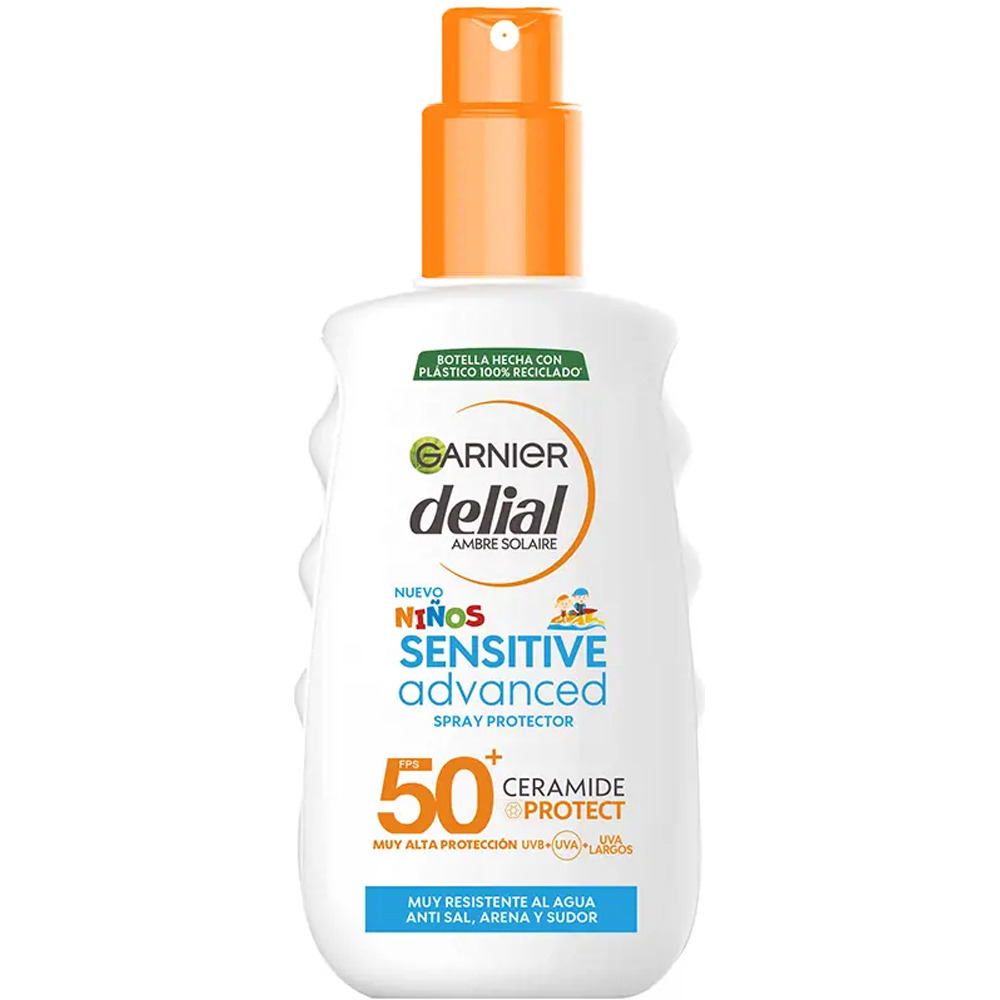 Delial protección solar corporal Spray S. Advanced nios IP50 150ml vista frontal