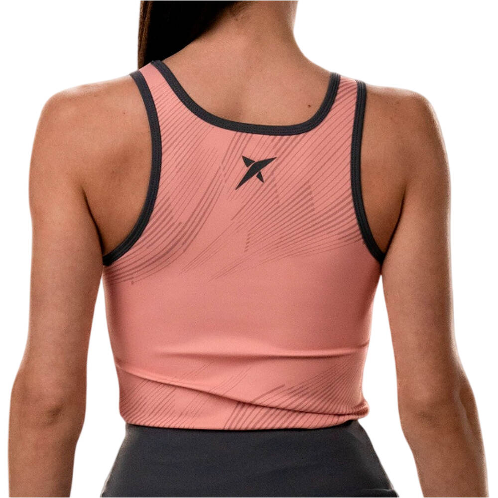 Dropshot camiseta tenis manga corta mujer CAMISETA LIRIO vista trasera