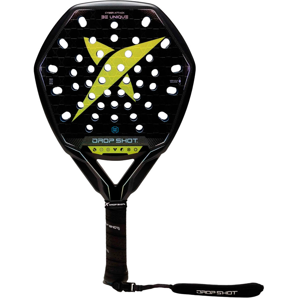 Dropshot pala pádel adulto PALA CYBER ATTACK vista frontal