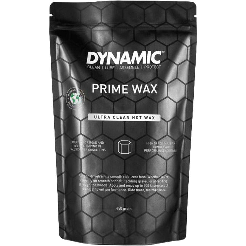 Dynamic aceites y lubricante bicicleta PRIME WAX (CERA CALIENTE)450 G. vista frontal