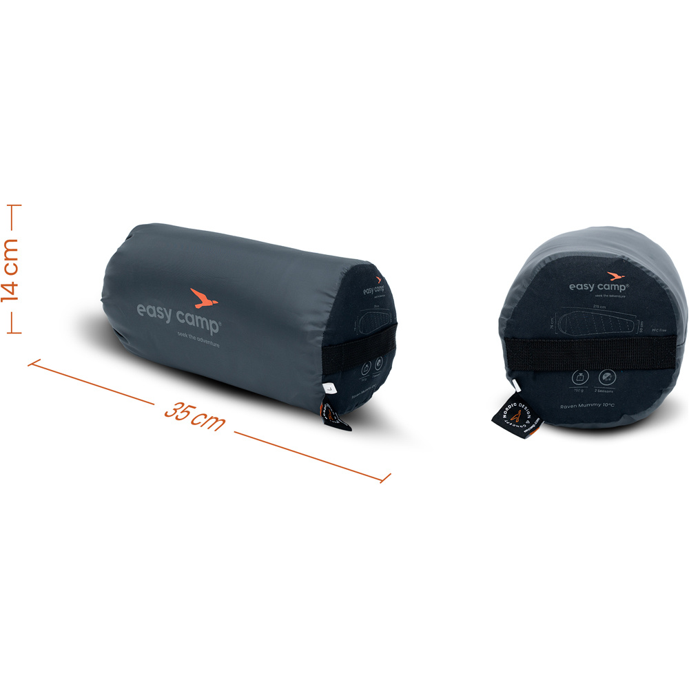 Easy Camp saco de dormir RAVEN MUMMY 13C 03
