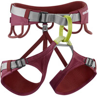 Edelrid arnés JAYNE IV Rhubarb Red arns escalada CE vista frontal