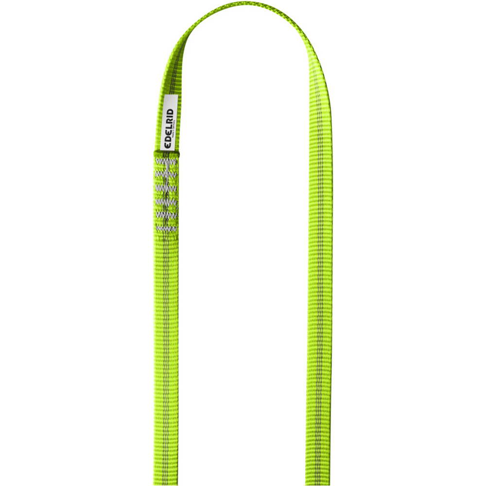Edelrid cinta express PES SLING 16 mm 60 cm Neon Green anillo cinta plana CE vista frontal