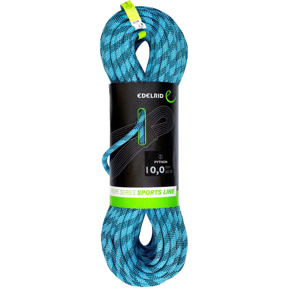 Edelrid cuerda escalada PYTHON 10 mm 60 m madeja CE vista frontal