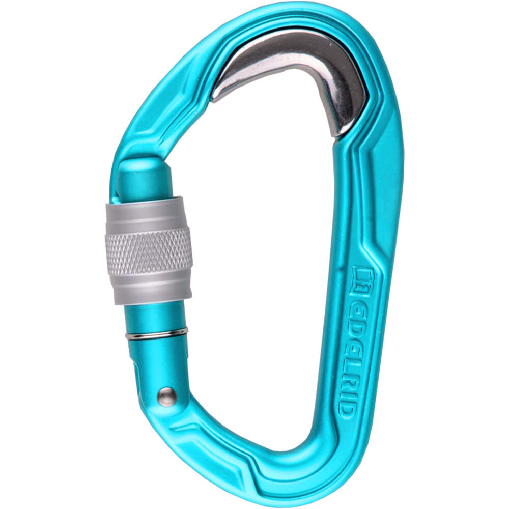 Edelrid mosquetón seguridad BULLETPROOF SCREW Icemint mosquetn CE vista frontal