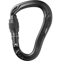 Edelrid mosquetón seguridad HMS BULLET SCREW Black mosquetn CE vista frontal