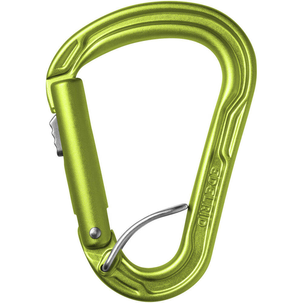 Edelrid mosquetón seguridad HMS STRIKE SLIDER FG II Oasis mosquetn vista frontal