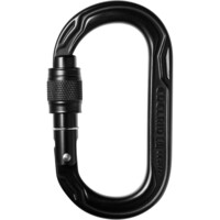 Edelrid mosquetón seguridad OVAL POWER 2500 SCREW Night mosquetn CE vista frontal