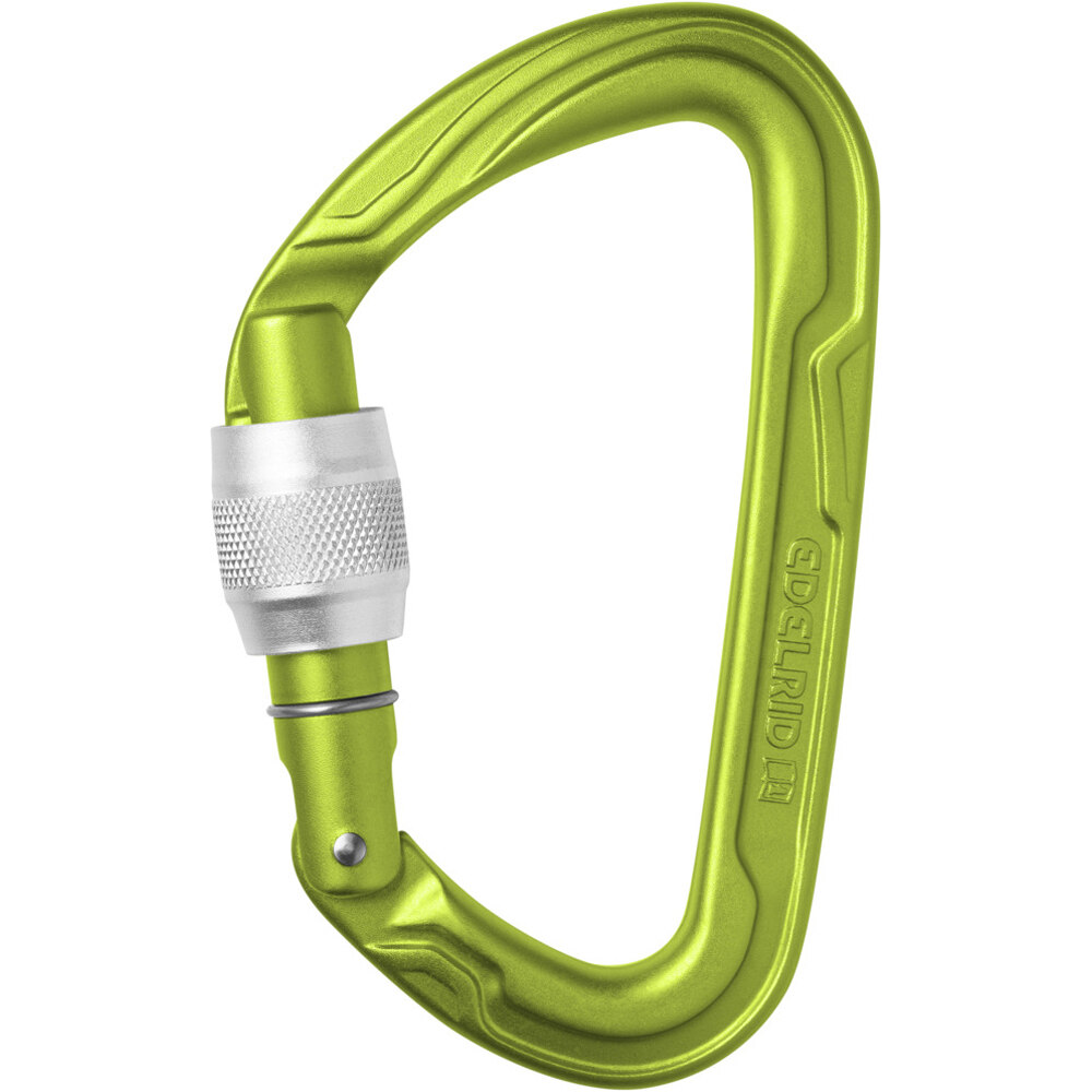 Edelrid mosquetón seguridad PURE SCREW III Oasis mosquetn CE vista frontal