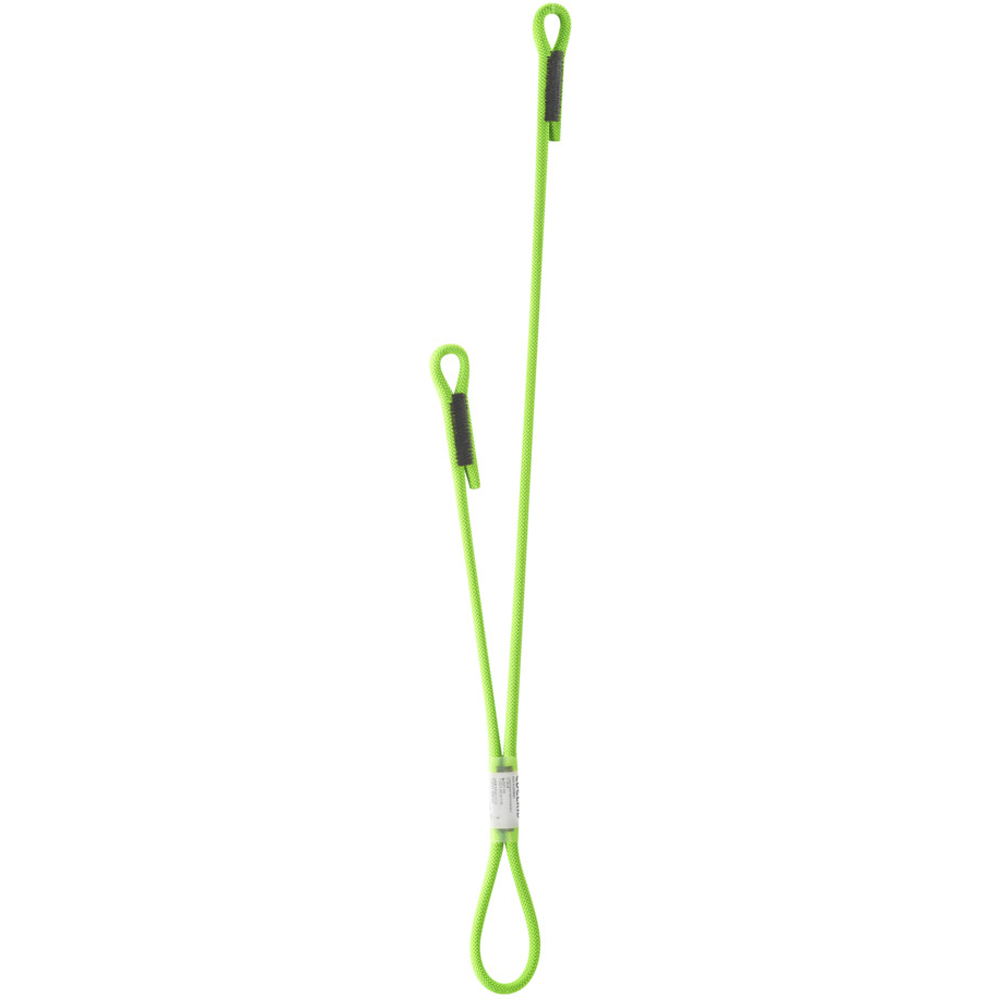 Edelrid varios roca SWITCH DOUBLE 75/40 cm Neon Green cabo de anclaje doble CE vista frontal