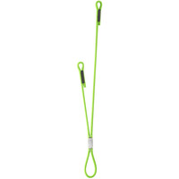 Edelrid varios roca SWITCH DOUBLE 75/40 cm Neon Green cabo de anclaje doble CE vista frontal