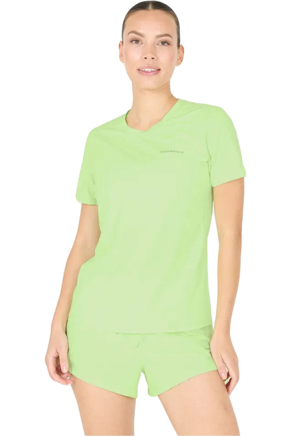 Endurance camiseta entrenamiento manga corta mujer Nan W S/S Tee vista frontal