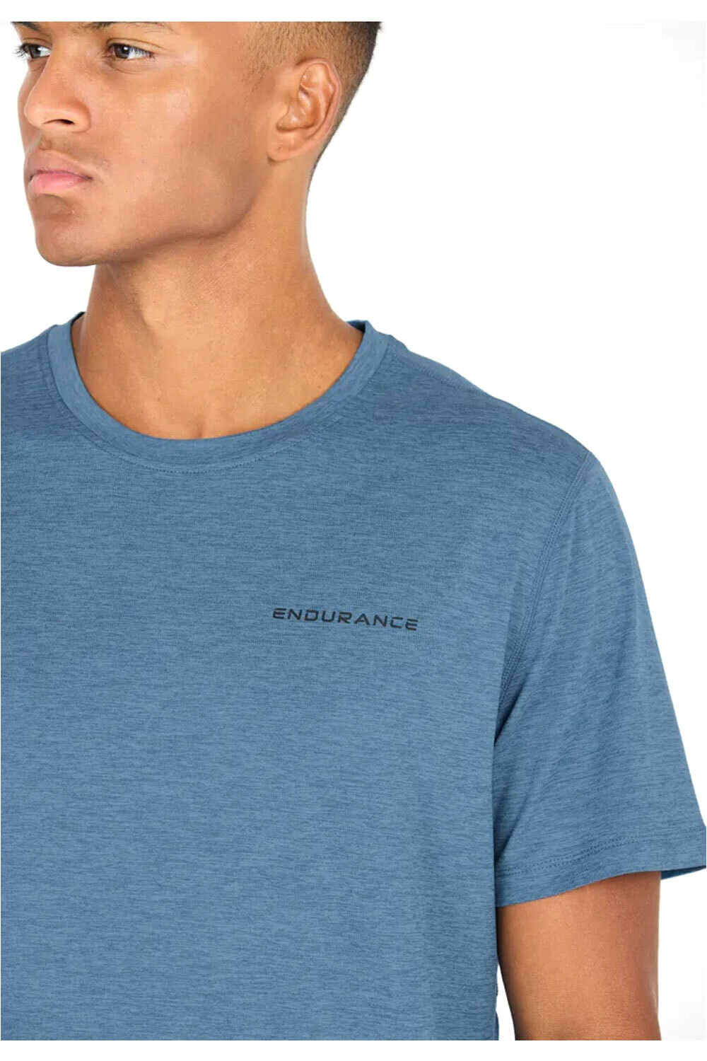 Endurance camiseta técnica manga corta hombre Abdon M Melange S/S Tee vista detalle
