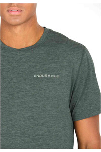 Endurance camiseta técnica manga corta hombre Abdon M Melange S/S Tee vista detalle
