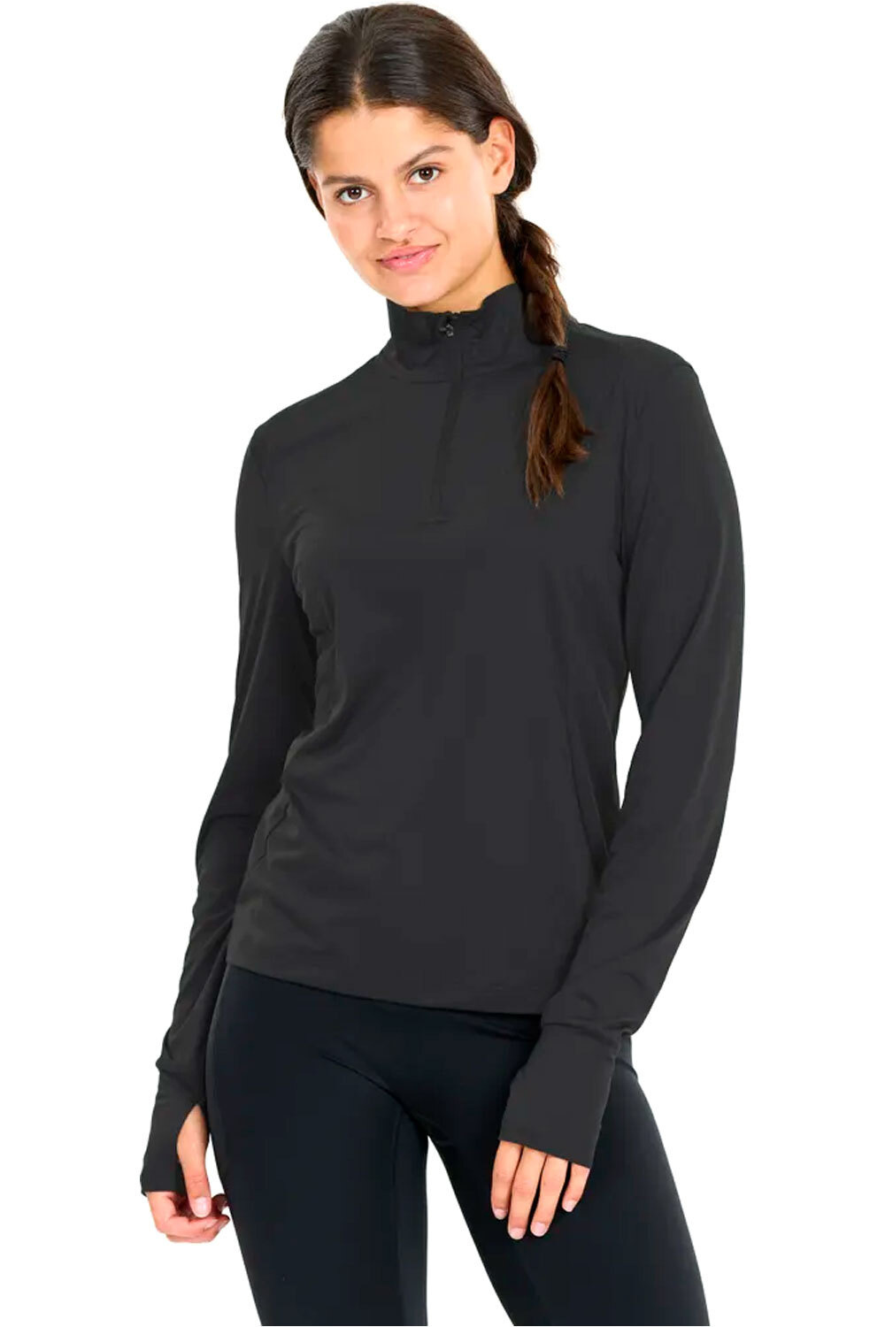 Endurance camiseta técnica manga larga mujer Chaba W Midlayer vista frontal