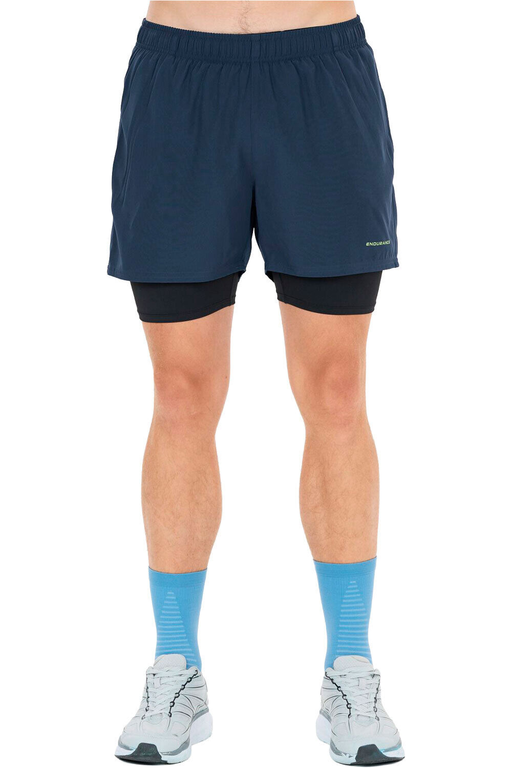 Endurance pantaloneta técnica hombre Kros M 2-in-1 Shorts vista frontal