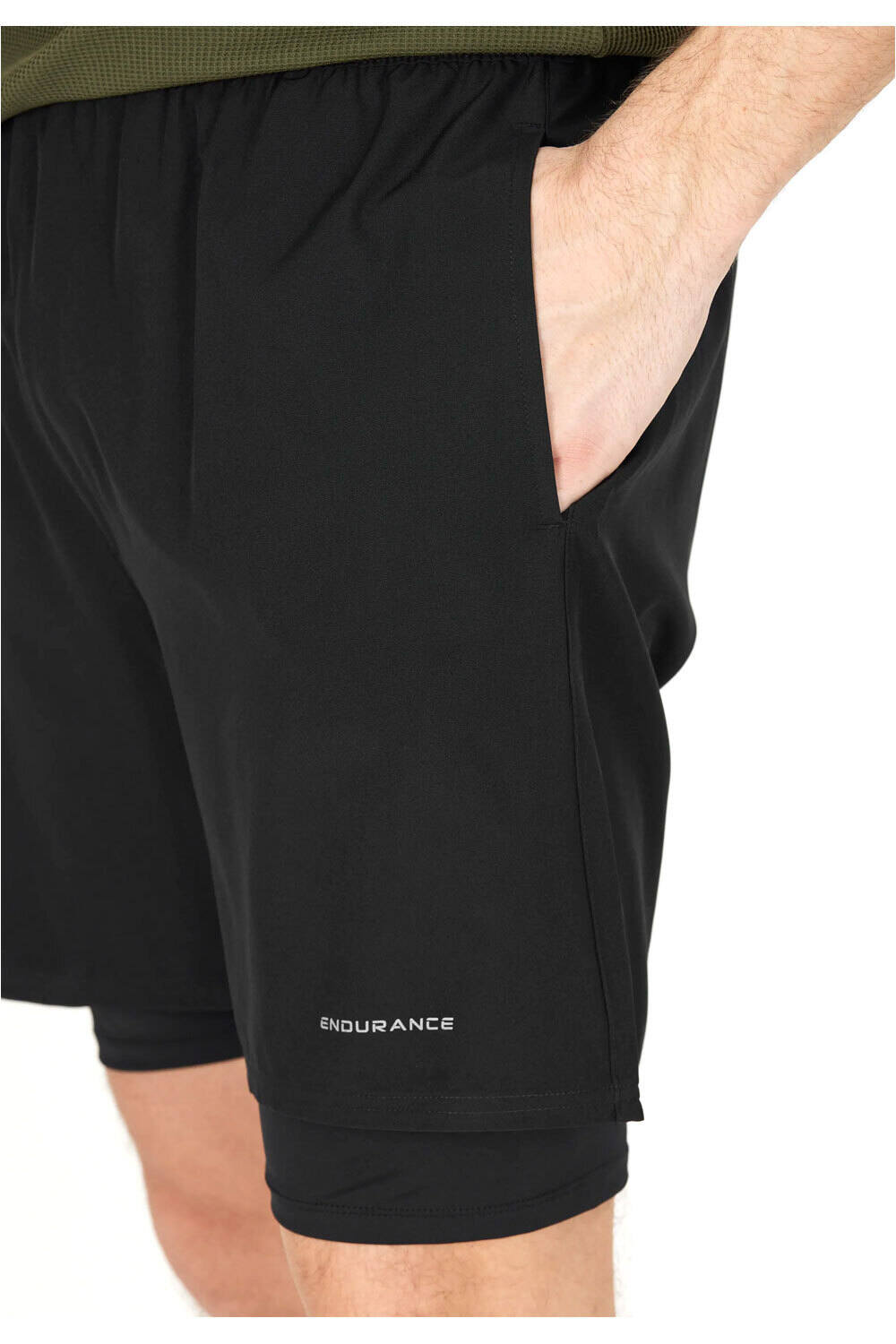 Endurance pantaloneta técnica hombre Kros M 2-in-1 vista detalle
