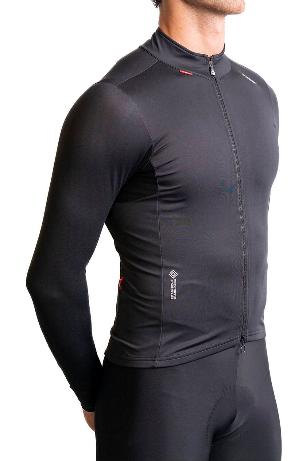 Etxeondo cortavientos ciclismo hombre CHAQUETA DENA GORE-TEX WINDSTOPPER vista detalle