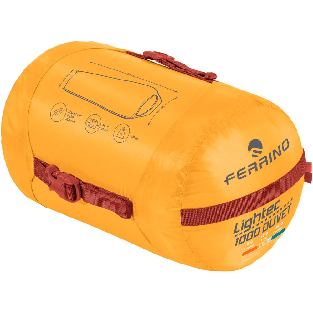 Ferrino saco de dormir SLEEPINGBAG LIGHTECH 1000 DUVET RDS DOWN 03