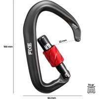 Fixe mosquetón seguridad PUPUT SCREW Carabiner 04