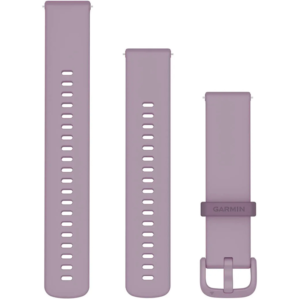 Garmin correas de relojes deportivos Correa de silicona 20 mm lila vista frontal