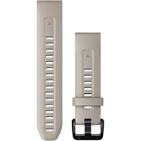Garmin correas de relojes deportivos Correa de silicona beige 20mm vista frontal