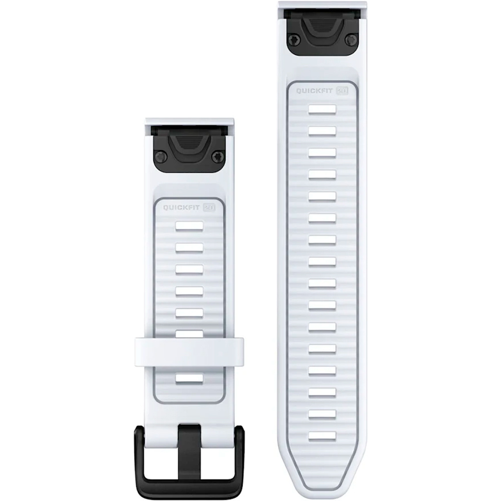 Garmin correas de relojes deportivos Correa de silicona QuickFit 20mm - Blan 01