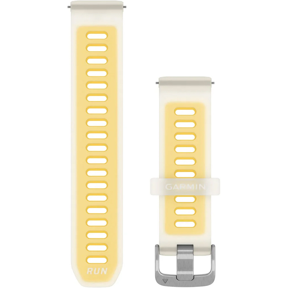 Garmin correas de relojes deportivos Correa Quick Release Amarilla/Blanca 20M vista frontal