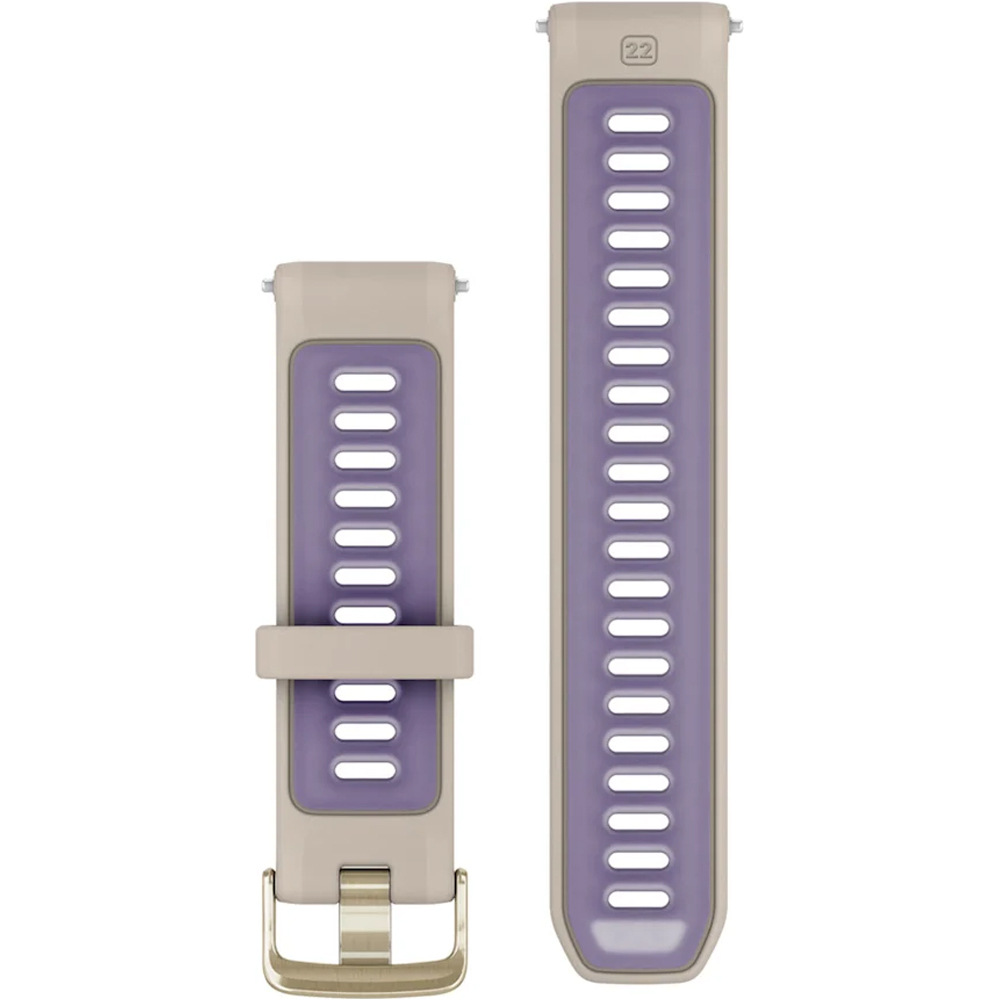 Garmin correas de relojes deportivos Correa Quick Release Beige/Lila 22MM 01