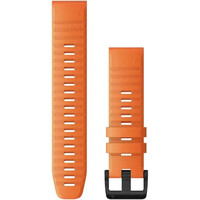 CORREA QUICKFIT FENIX 6 (22MM) SILICONA NARANJA CON HEBILLA