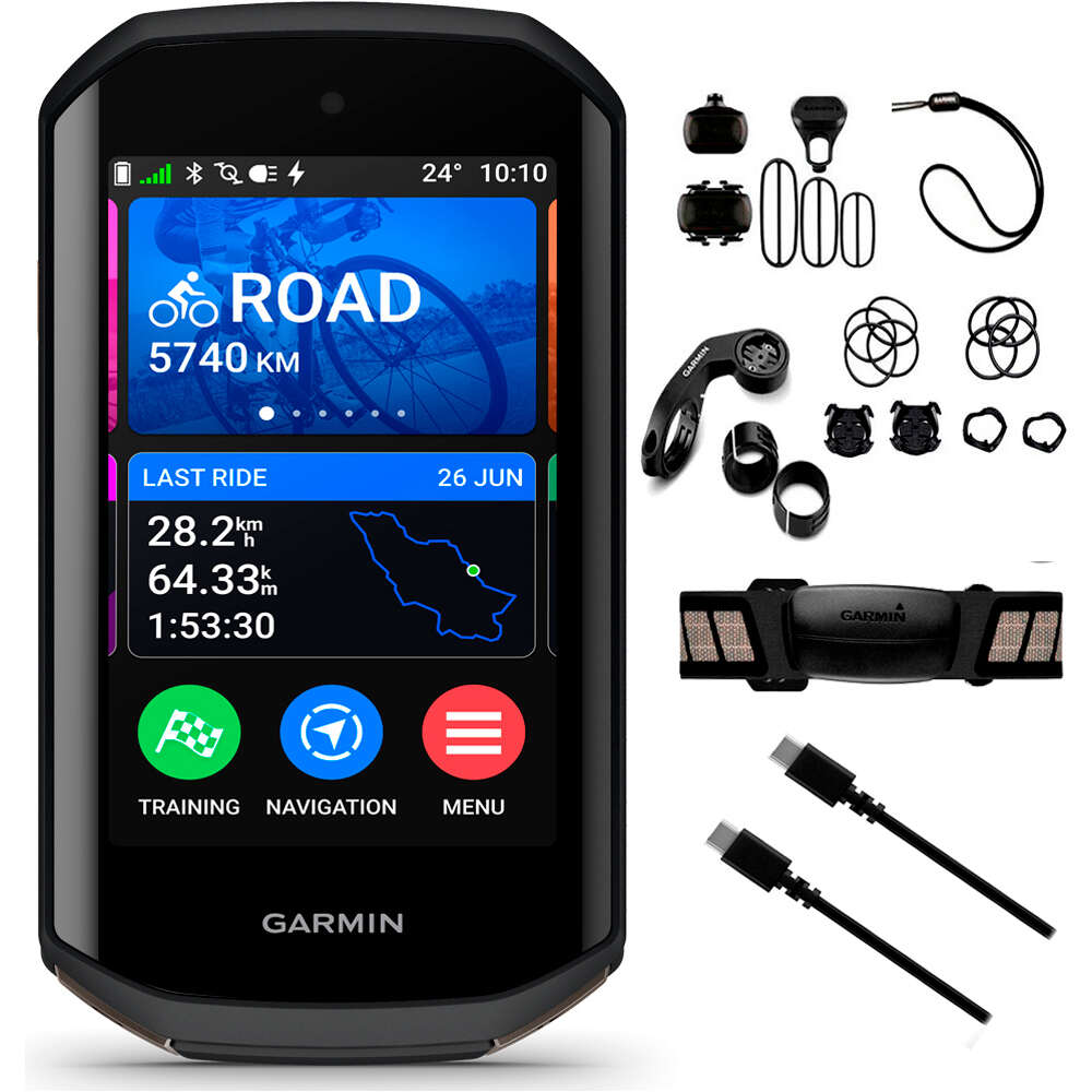 Garmin gps bicicleta Edge 1050 Pack vista frontal