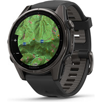 Garmin pulsómetros con gps fenix 8 43mm,AMOLED,Saph,CrbnGry Ti/Blk, 02