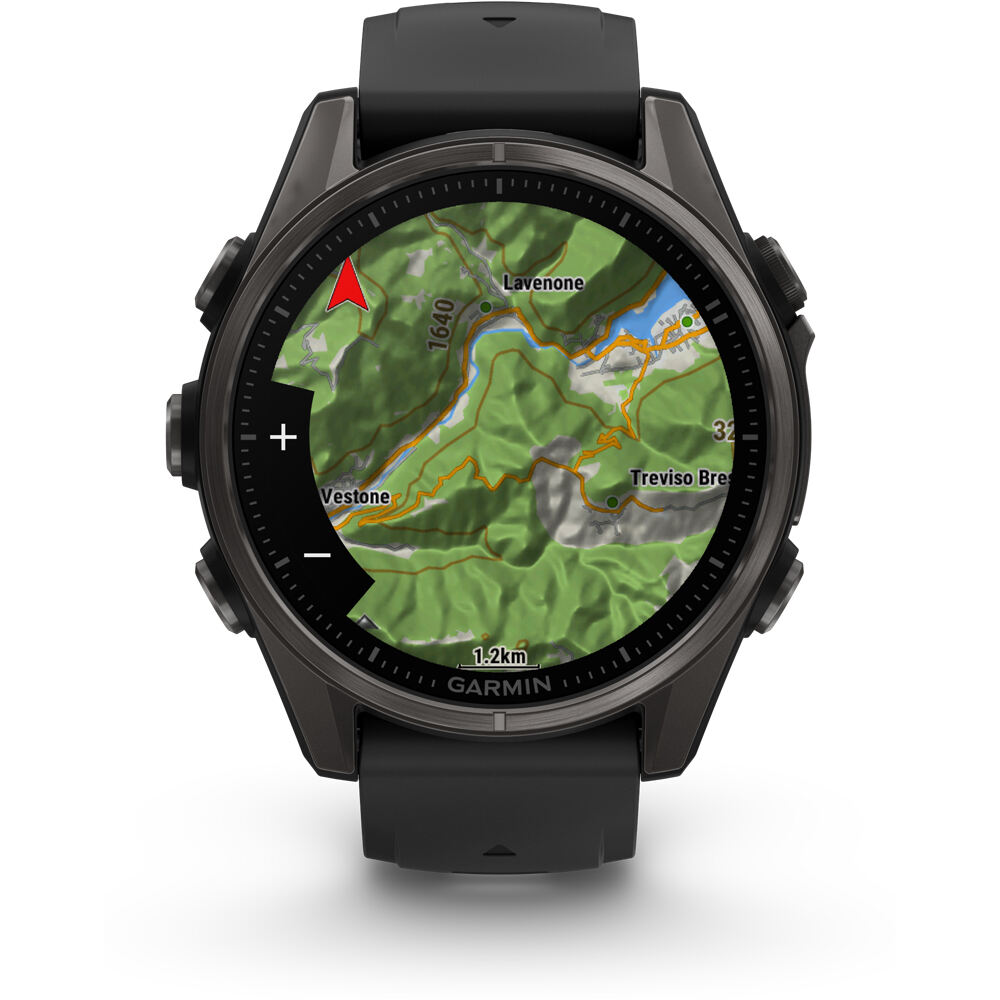 Garmin pulsómetros con gps fenix 8 43mm,AMOLED,Saph,CrbnGry Ti/Blk, 03