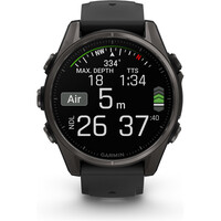 Garmin pulsómetros con gps fenix 8 43mm,AMOLED,Saph,CrbnGry Ti/Blk, 06