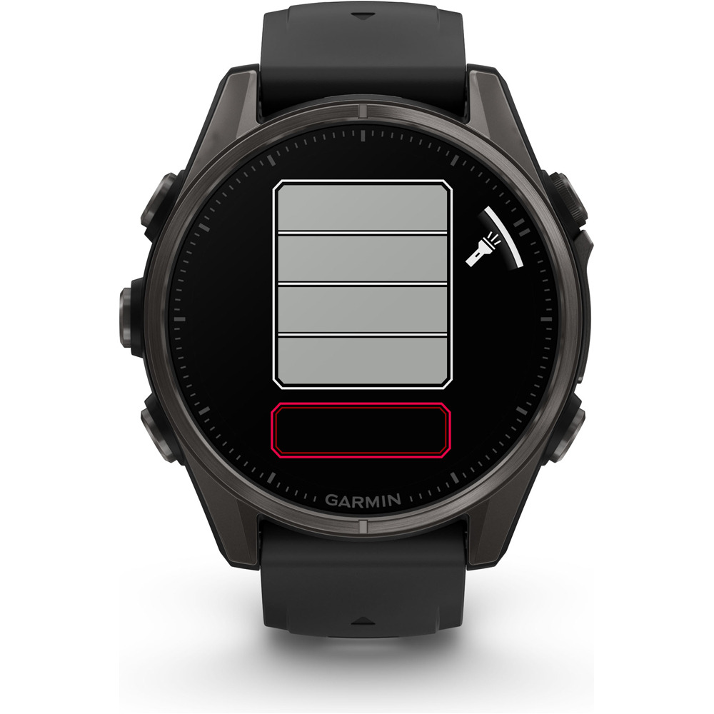 Garmin pulsómetros con gps fenix 8 43mm,AMOLED,Saph,CrbnGry Ti/Blk, 14
