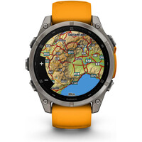 Garmin pulsómetros con gps fenix 8 47mm,AMOLED,Saph,Ti/Bare/Grpht,S 05