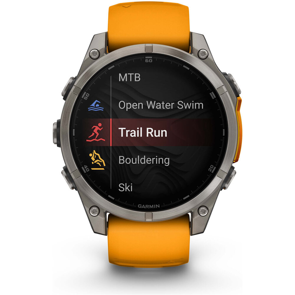 Garmin pulsómetros con gps fenix 8 47mm,AMOLED,Saph,Ti/Bare/Grpht,S 06