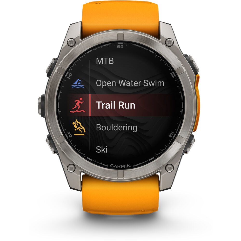 Garmin pulsómetros con gps fenix 8 51mm,AMOLED,Sapphire/Ti/Bare/Gra 06