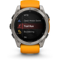 Garmin pulsómetros con gps fenix 8 51mm,AMOLED,Sapphire/Ti/Bare/Gra 06