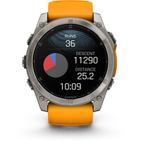 Garmin pulsómetros con gps fenix 8 51mm,AMOLED,Sapphire/Ti/Bare/Gra 09