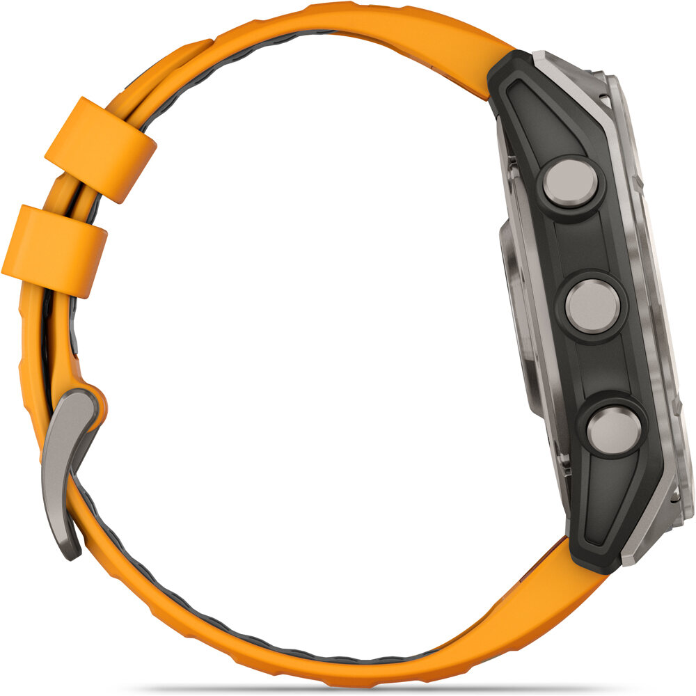 Garmin pulsómetros con gps fenix 8 51mm,AMOLED,Sapphire/Ti/Bare/Gra 16