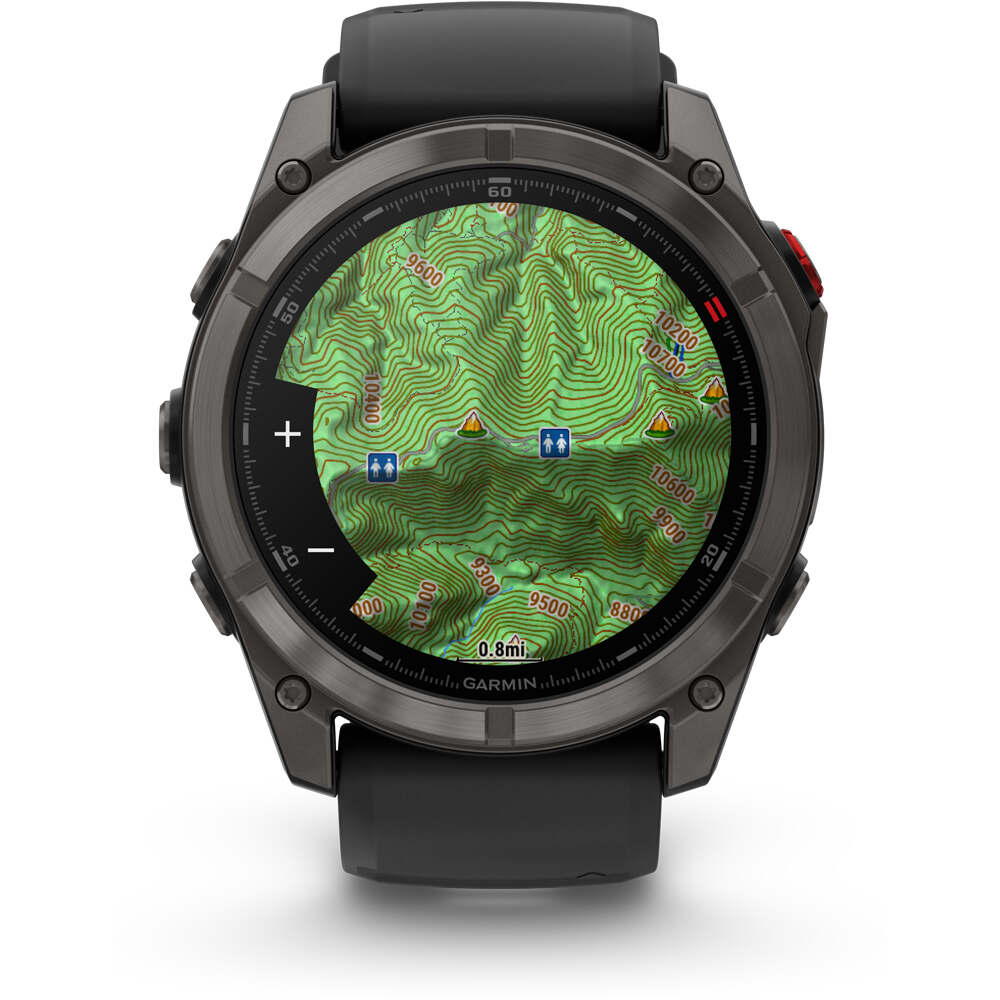 Garmin pulsómetros con gps Fenix 8 Pro # 51 mm, AMOLED Cristal de z 03
