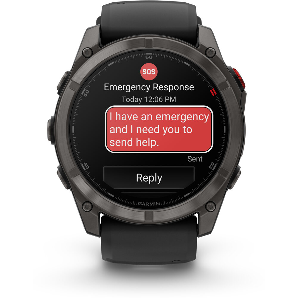 Garmin pulsómetros con gps Fenix 8 Pro # 51 mm, AMOLED Cristal de z 07