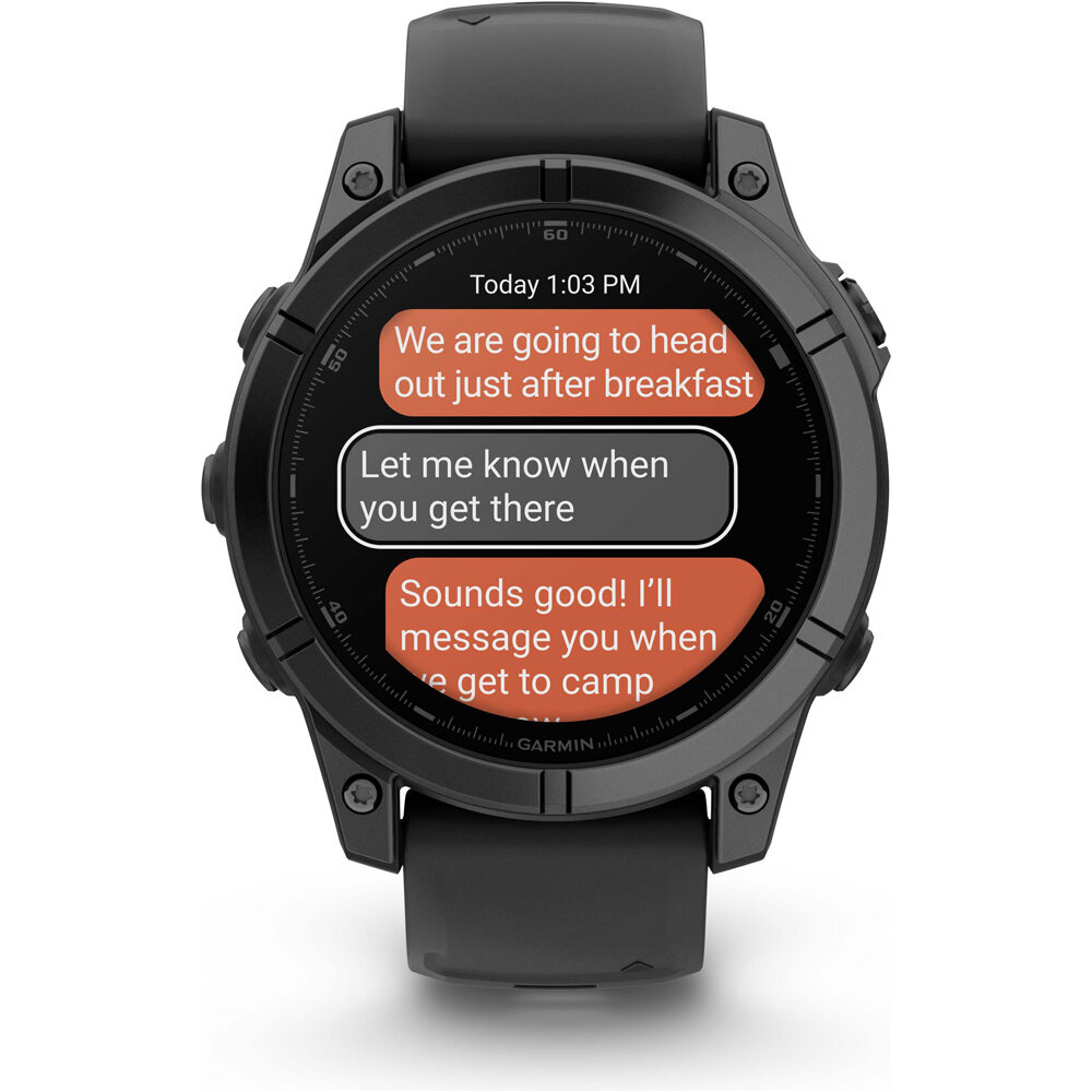 Garmin pulsómetros con gps fenix E,47mm,Slate Gray Steel/Black 09