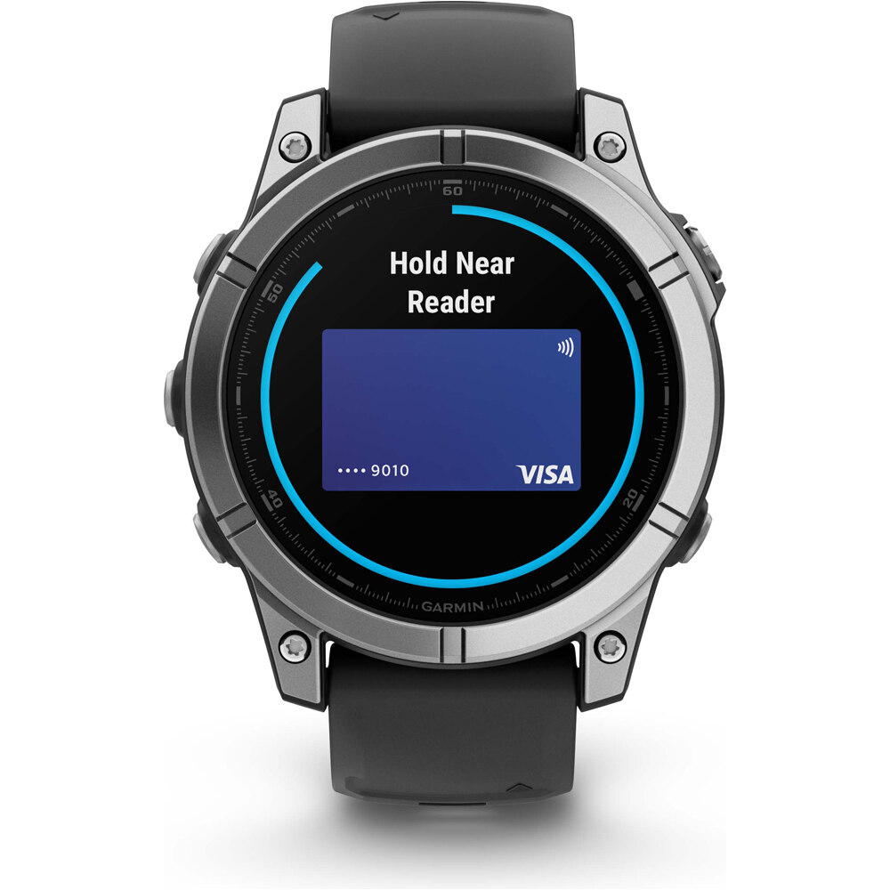 Garmin pulsómetros con gps fenix E,47mm,Stainless Steel/Graphite 10